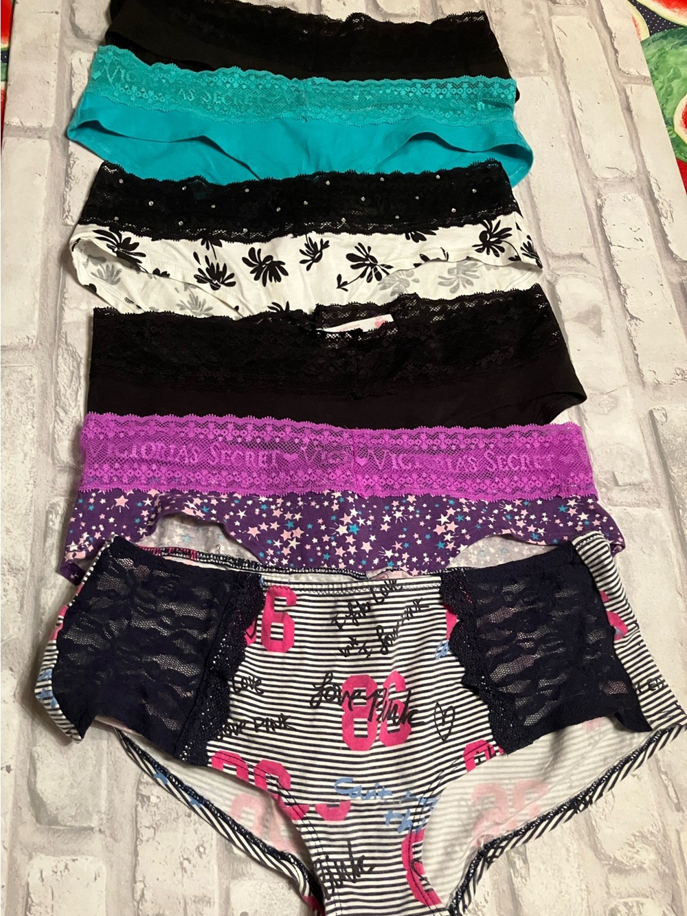 Victoria's Secret Vintage Panty Set of 6 (Small)